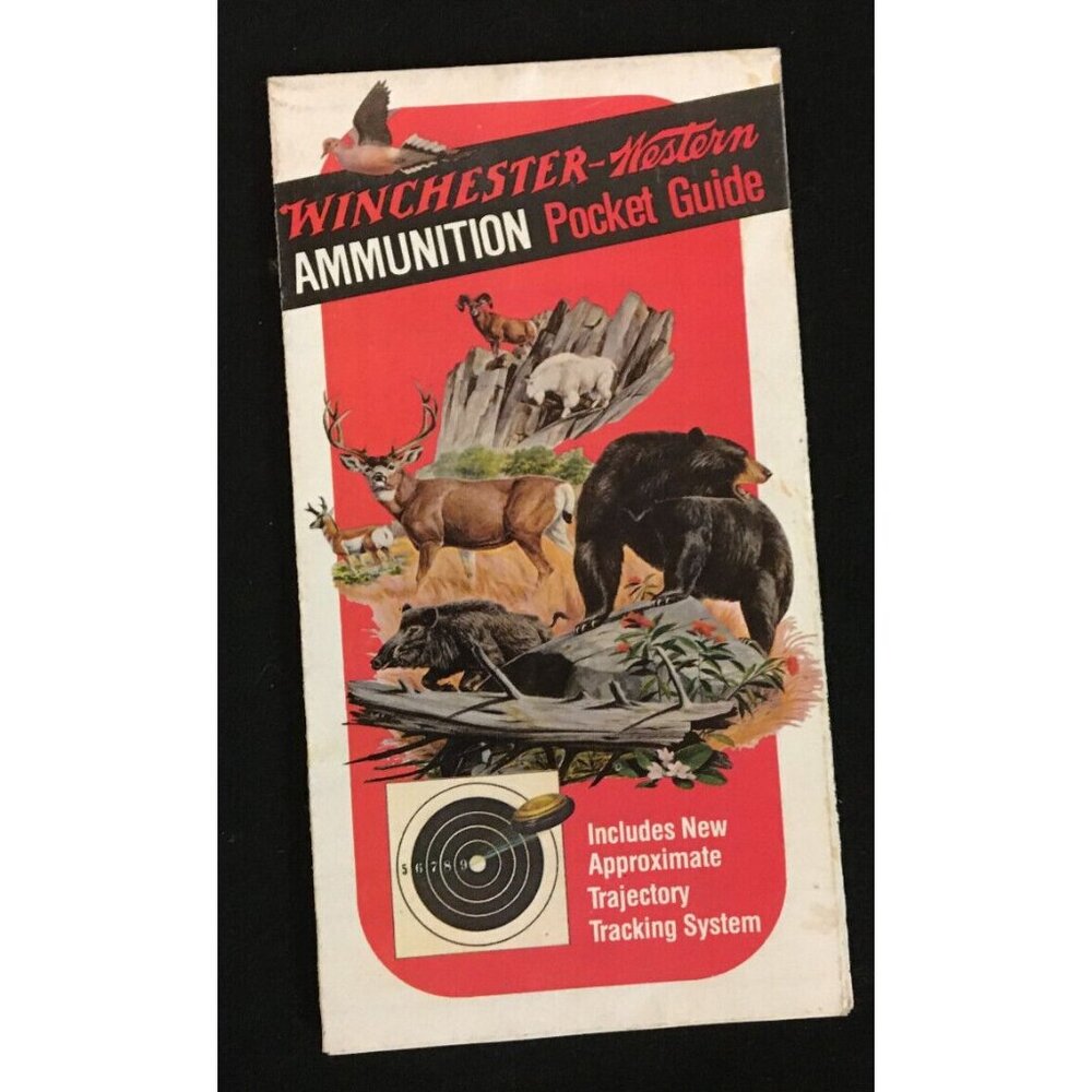 WINCHESTER-WESTERN Ammunition Pocket Guide, Charts for Shotgun, Rifles, Handguns